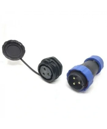 SD28 3 Pin 28mm Su Geçirmez Konnektör Takımı - Panel Tipi