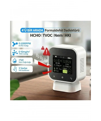 SFD-02 4ü 1 Arada Dokunmatik Hava Kalitesi Ölçüm Cihazı