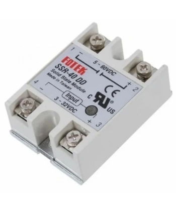 SSR-40DD Solid State Röle 40A - 3-32VDC Giriş 5-60VDC Çıkış