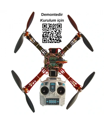 Süper Multikopter Seti - Kendin Yap Drone Kiti (KK2.15)