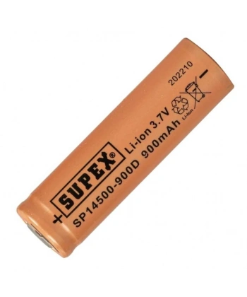 Supex 14500 3.7V 900mAh Li-ion Şarjlı Pil (Başsız)