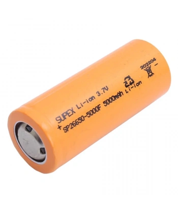 Supex 26650 3.7V 5000mAh Li-ion Pil (Başsız)