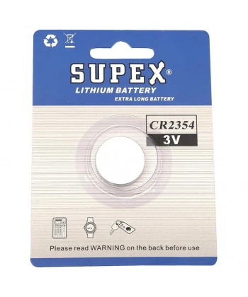 Supex CR2354 3V Lityum Düğme Pil Tekli Kart