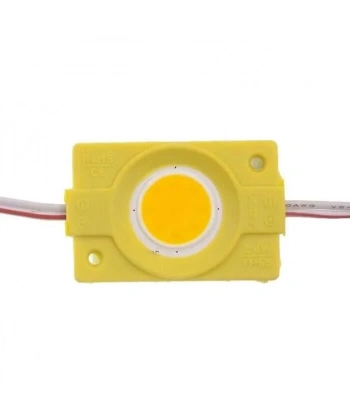 Tekli Su Gerçimez Cob Led Modülü - Sarı 12V 2.4W