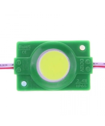 Tekli Su Gerçimez Cob Led Modülü - Yeşil 12V 2.4W