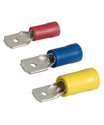 TFE - 1638 0.5-1.5mm2 İzoleli Erkek Faston Tip Kablo Ucu Kırmızı - 200 Adet