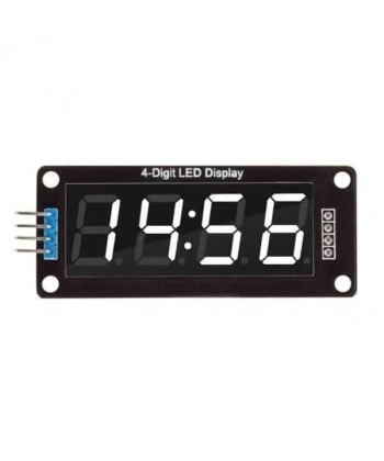 TM1637 4 Digit Led Display Saat Modülü - Beyaz