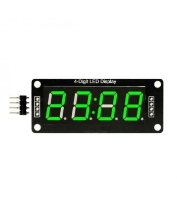 TM1637 4 Digit Led Display Saat Modülü - Yeşil
