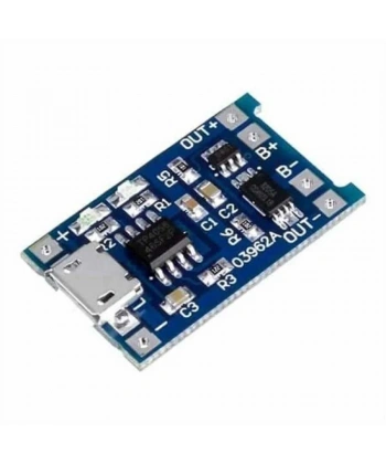 TP4056 3,7V Şarj Aleti - 5V 1A Lityum Korumalı Modül