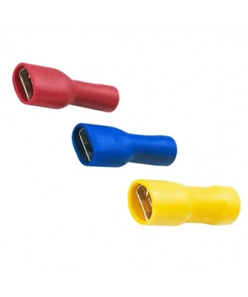 TPFD - 2488 1.5-2.5mm2 Tam İzoleli Dişi Faston Tip Kablo Ucu Mavi - 100 Adet