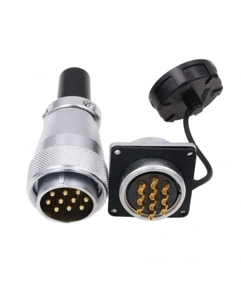TPWS24 10 Pin 24mm Su Geçirmez Konnektör Takımı