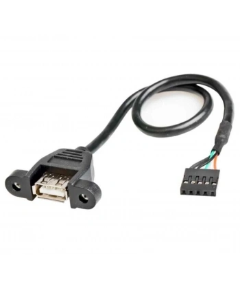 USB 2.0 Dişi Dupont 5 Pin Dişi Veri Anakart Adaptör Kablosu