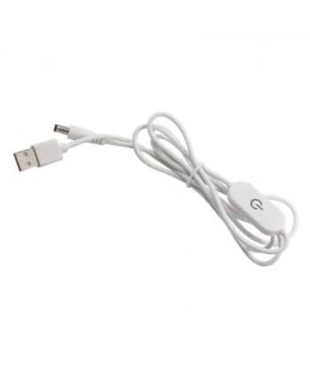 USB - 5.5x2.5mm Dokunmatik On-Off 150cm Anahtarlı Dönüştürücü Kablo
