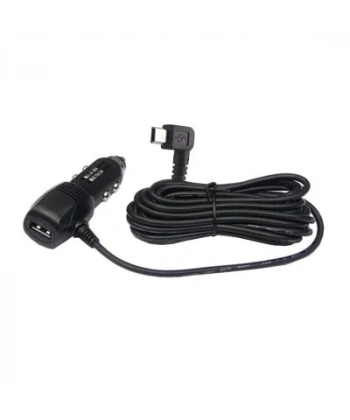USB 5V 2A Araç Çakmak Soketi 90C Mini USB Çıkışlı - 3.5m Kablolu