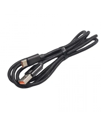 USB-A to Type-C Örgülü Hızlı Şarj Kablosu - 1 Metre