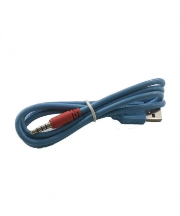 USB - Aux 3.5mm Stereo Jack Kablo 4 Boğum 1 Metre