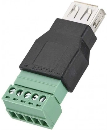 USB Dişi - 5li Klemens Çevirici / USB 2.0 to 5-Pin Terminal