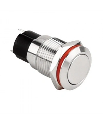 WD12A-P1 12mm Düz Yaylı Metal Buton