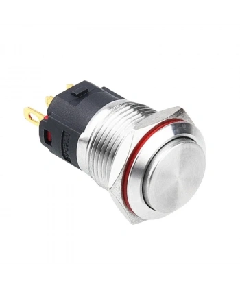 WD16A-G1 16mm Çıkık Yaylı Metal Buton