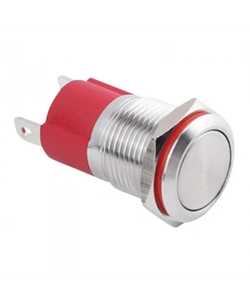 WD16D-P1 16mm Düz Yaylı Metal Buton