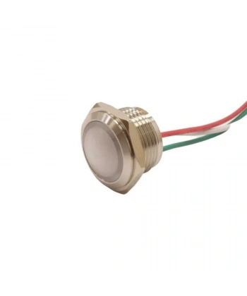 WD16L-P2/RG+ 16mm 12-24V Kablolu Metal Sinyal Lambası - 2 Renk Anot