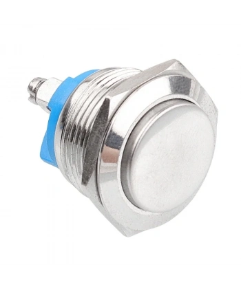 WD19H-G0 19mm Çıkık Yaylı Metal Buton