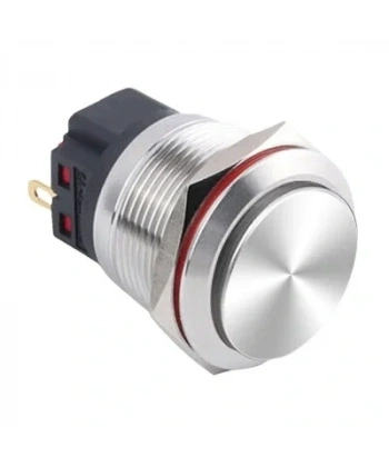 WD22B-G1 22mm Çıkık Yaylı Metal Buton