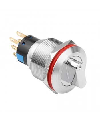 WD22X-P1 22mm Anahtarlı Mandal Buton 2NO+2NC