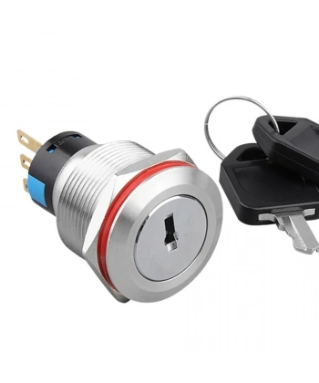 WD22Y-P1 22mm Anahtarlı Mandal Buton 1NO+1NC