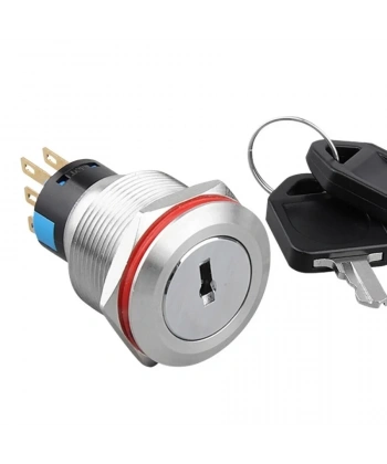 WD22Y-P1 22mm Anahtarlı Mandal Buton 2NO+2NC
