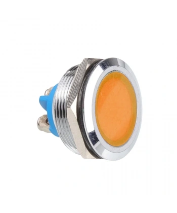 WD25L-P0 25mm 12-24V Metal Sinyal Lambası - Sarı
