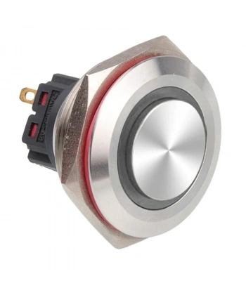 WD30B-G1Z-E 30mm Çıkık Anahtarlı Işıklı Metal Buton - Beyaz
