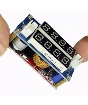 XL4015 5A CC-CV Volt-Amper Ayarlı Çift Ekranlı Voltaj Düşürücü Modül