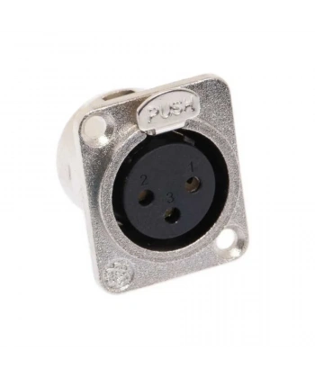 XLR Konnektör Panel Tipi Dişi - 3 Pin