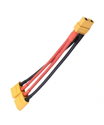 XT60 Lipo Pil Paralel Şarj Kablosu 2/1 Erkek Dişi
