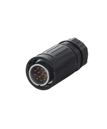 YA-20-C12PE-01-001 12-Pin Su Geçirmez Konnektör - Erkek