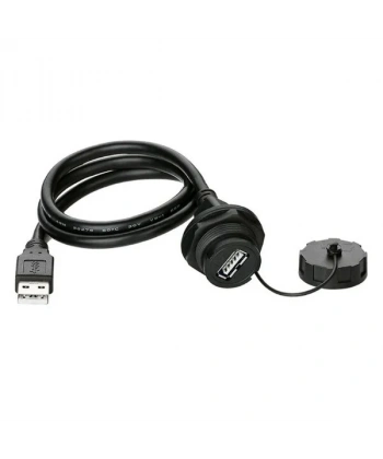 YU-USB2-FS-MP-1M-001A Su Geçirmez Dişi-Erkek USB Konnektör - 1M Kablo