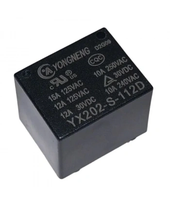YX202-S-112D 12V 10A Röle 5-Pin