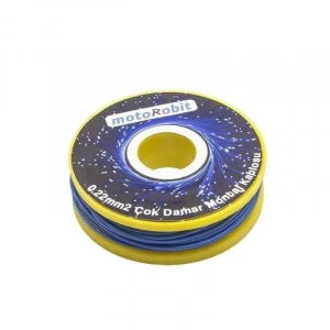 0.22 mm2 Mavi Çok Damar Montaj Kablosu - 10 Metre
