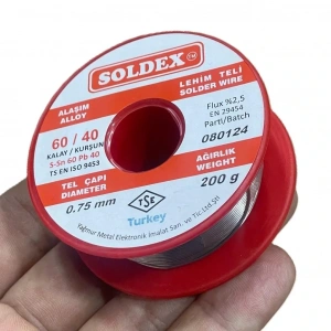 0.75mm 200 gr Soldex Lehim Teli