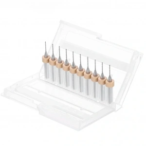 0.8mm PCB Matkap Ucu Seti - 10 Adet (Kutulu)