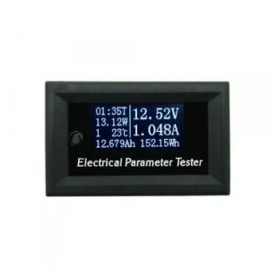 100V 10A 7in1 Dijital Voltmetre Ampermetre - Zaman Sıcaklık Watt Ölçer