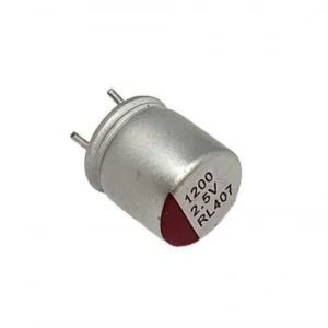 1200uF 2.5V Polimer Alüminyum Elektrolitik Kondansatör 6X8mm - Kısa Bacaklı