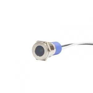 12mm 24v Mavi Led Metal Kablolu Sinyal Lambası IP67 GQ12T-B