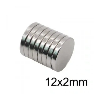 12X2mm Neodyum Güçlü Mıknatıs - Neodim Magnet