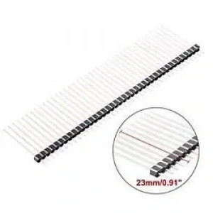 1x40 23mm Erkek Header 40 Pin 2.54mm 180 Derece