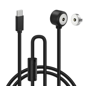 2-Pin 15mm 90C Kablolu Pogo Pin Manyetik Konnektör Takımı - Type-C Soketli