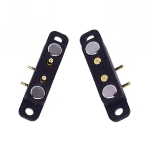 2-Pin 2.54mm 90C Pogo Pin Manyetik Konnektör Takımı - Kulaklı