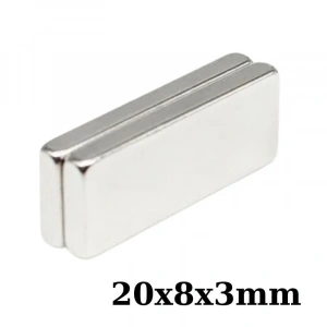 20x8x3mm Neodyum Güçlü Mıknatıs - Neodim Magnet