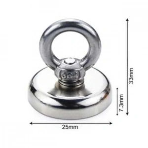 25mm Fishing Magnet - Neodyum Pot Mıknatıs